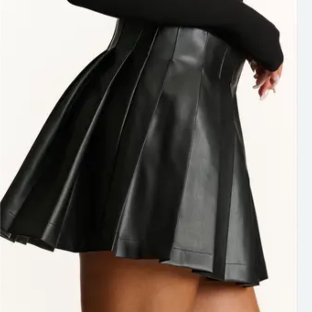 Hollister Black Mini Skater Skirt for Night Out